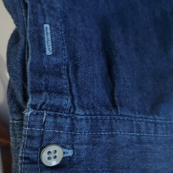 SO Blue Demin Button Up Shirt - Picture 6 of 10